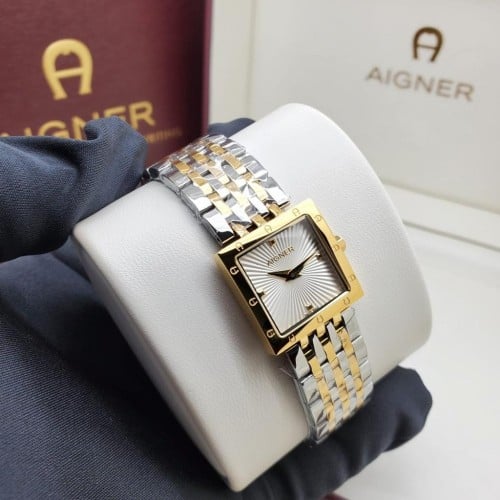 ساعات نسائية ماركة - AIGNER أيطار ذهبي مع فضي بالك...