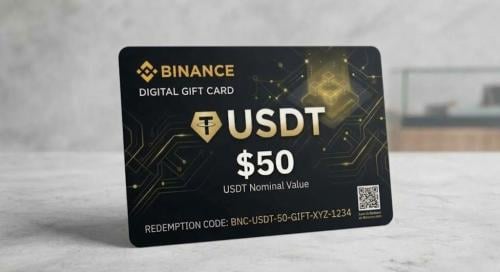 تفاصيل بطاقة شحن بينانس USDT بقيمة 50 دولار