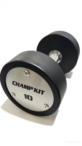 طقم دمبل دائري مطاطي يوريثان متكامل 10 أوزان (2.5...