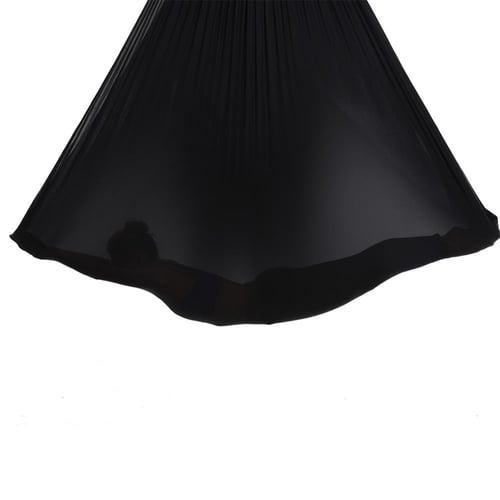 أرجوحة يوغا هوائية مع كافة الملحقات - أسود