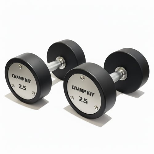 زوج دمبل دائري مطاطي بوزن ثابت من 2.5KG إلى 25KG