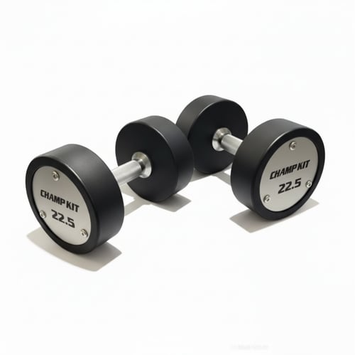 زوج دمبل دائري مطاطي بوزن ثابت من 2.5KG إلى 25KG