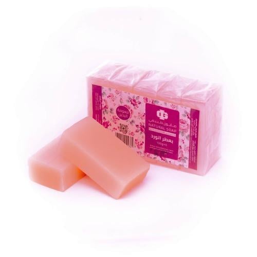 صابون طبيعي بعطر الورد 5 قطع