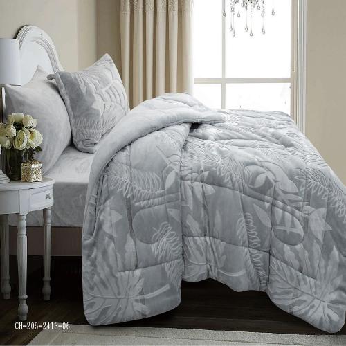 Sandy winter velvet bedspread single and a half 4 pieces