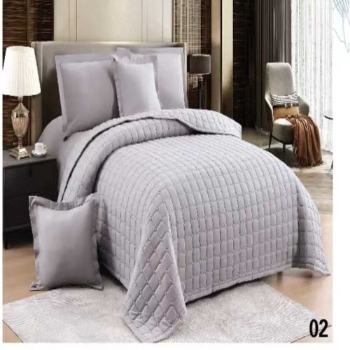 مفرش جاردينيا مفرد ونص 4 قطع مضغوط