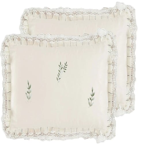 مفرش ورد قطن مزدوج 7 قطع