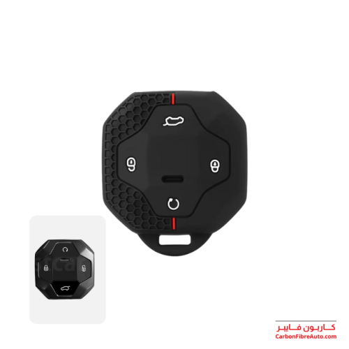 غطاء ريموت جيتور T2 ربل اسود بخط احمر
