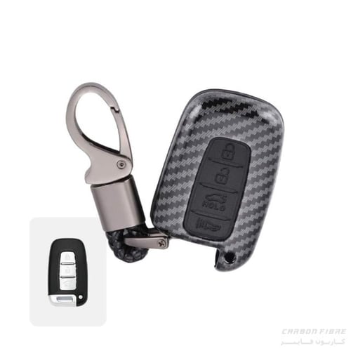 غطاء ريموت كيا و هيونداي بصمة كاربون فايبر 3 و 4 ز...