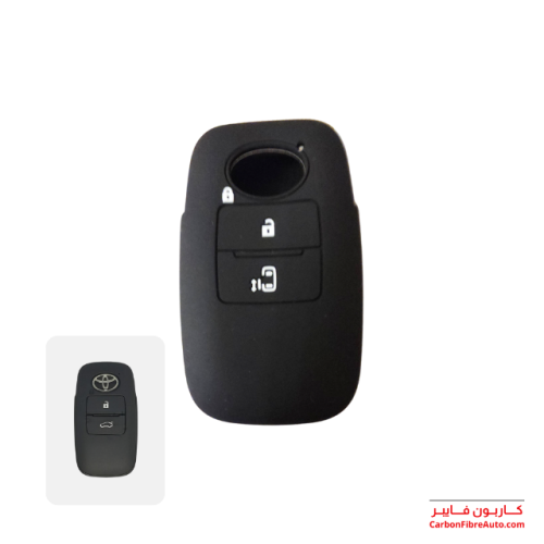 غطاء ريموت تويوتا يارس بصمة ربل اسود و رايز
