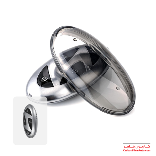 جراب ريموت هونداي الجديد شعار H ربل شفاف اسود