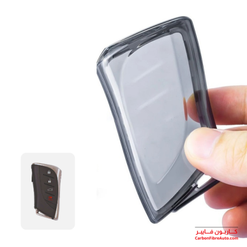 جراب ريموت لكزس شفاف اسود