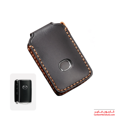 غطاء ريموت مازدا بصمة جلد اسود