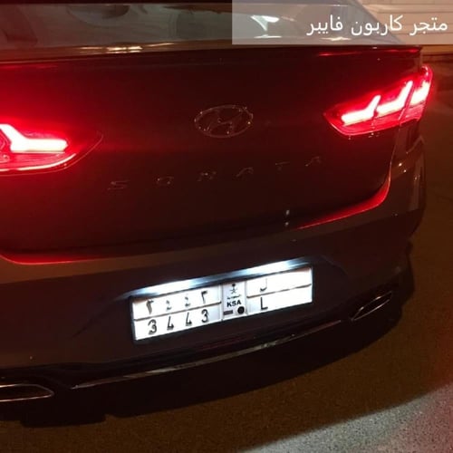 طقم لمبات ليد لوحات ابيض انفينيتي برو لجميع السيار...