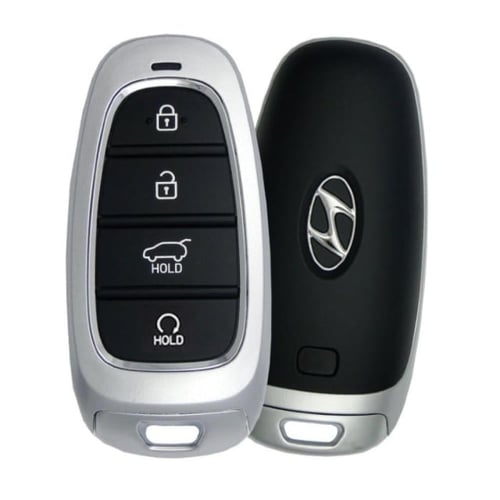 غطاء ريموت هيونداي فورجد كاربون بصمة 4 زر