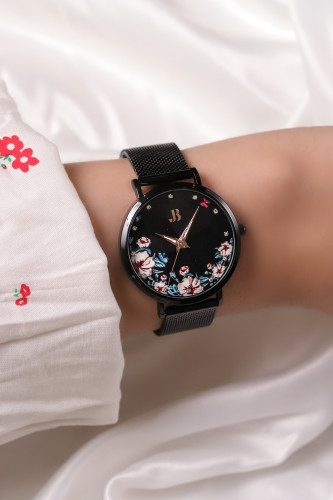 ساعة نسائية ضمان سنه وضد الماء