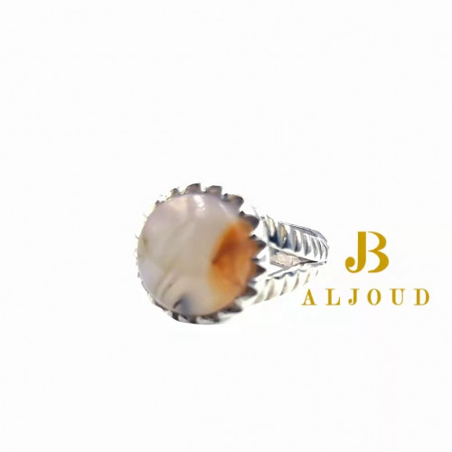 خاتم فضة عيار 925 عقيق يمني 1994