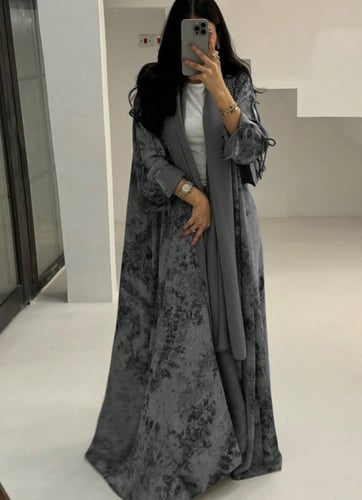 عباءة كاجوال ذات ربطة خصر