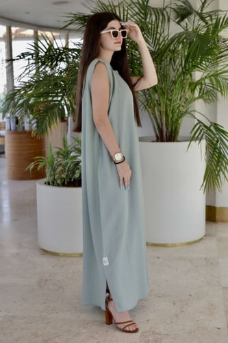 فستان تفاحي فاتح