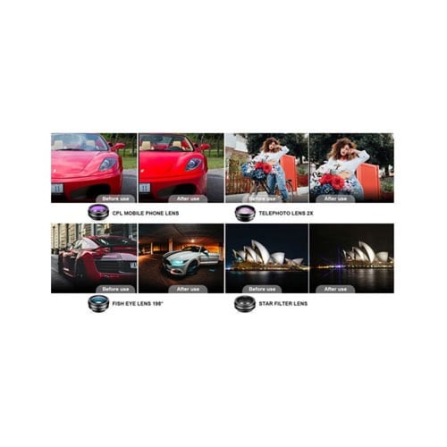 مجموعة عدسات 10 في 1 للهواتف الذكية من Apexel