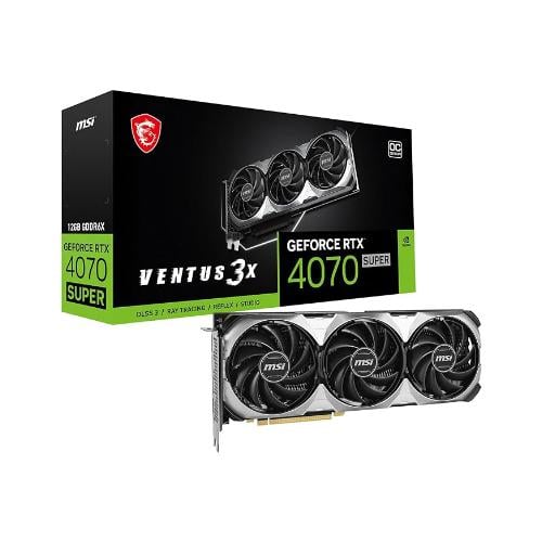 كرت شاشة MSI RTX 4070 SUPER 12G VENTUS 3X OC