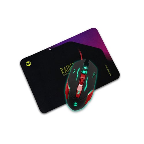 كومبو ماوس العاب مع لوحة ماوس MD2011GM من RAIDER