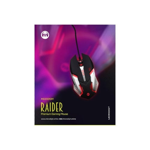 رايدر MD2001GM ماوس ألعاب ضوئي سلكي عالي السرعة