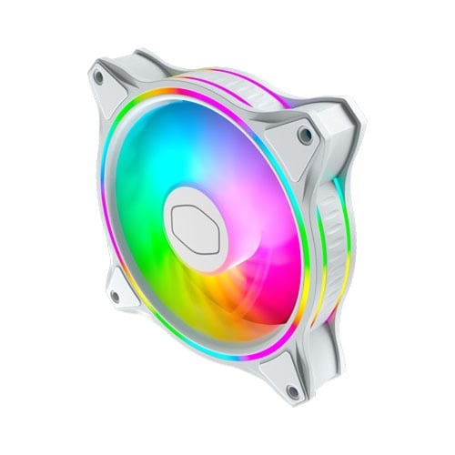 طقم مراوح MasterFan 3n1 MF120 Halo White Edition م...