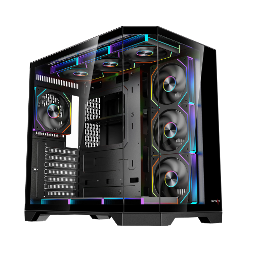 كيس SPEAR DOST 60 PLUS ARGB ATX Gaming Case - أسود