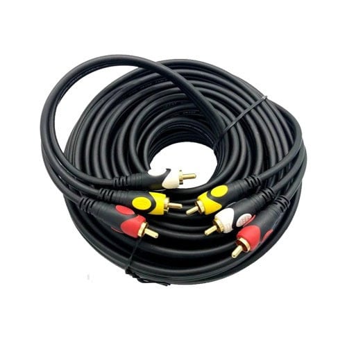 كابل 3RCA الى 3RCA بطول 20 متر بجودة عالية