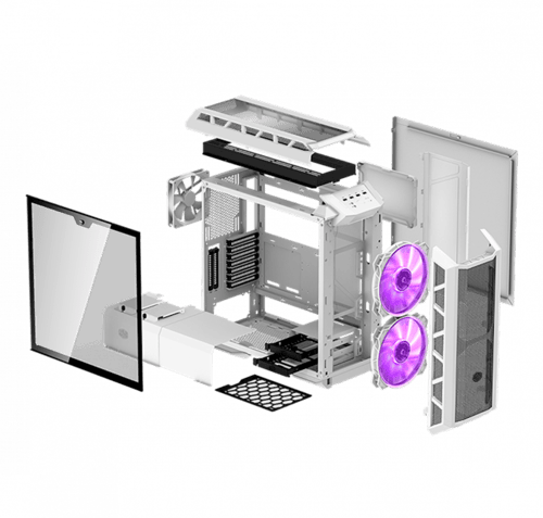 صندوق احترافي كولر ماستر H500P Mesh White