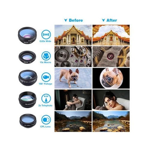 مجموعة عدسات 10 في 1 للهواتف الذكية من Apexel