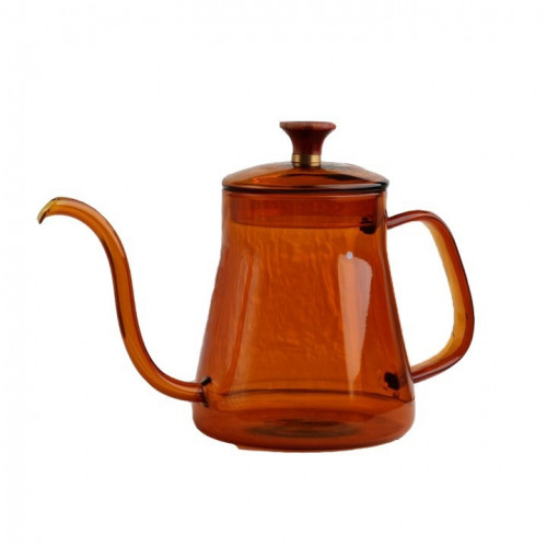 ابريق ترشيح زجاجي عسلي 600 مل