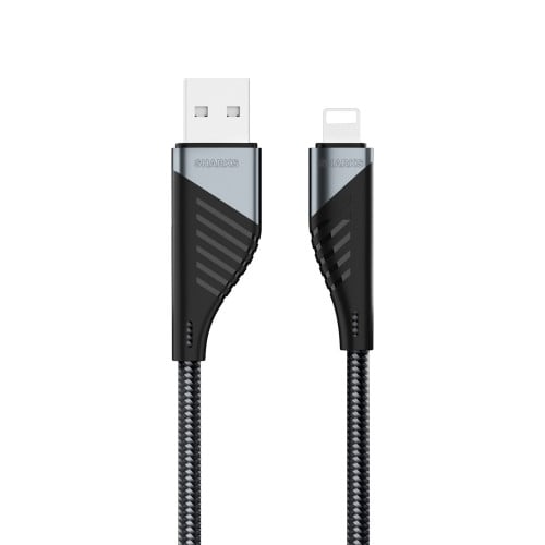 كيبل شحن شاركس usb ايفون عالي السرعة بطول 1.2 متر...
