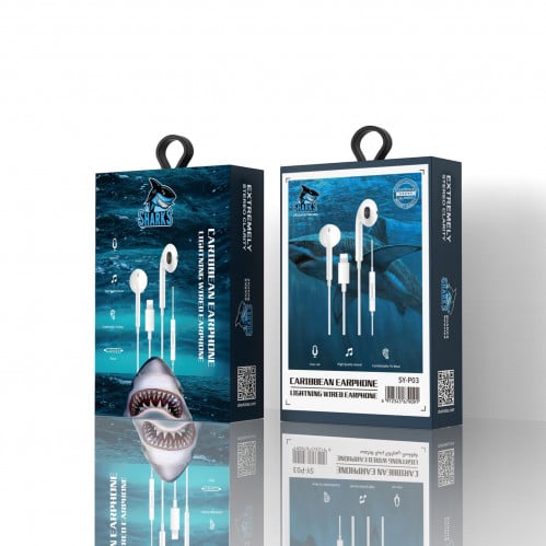 سماعة رأس شاركس السلكية بمنفذ ايفون لايتننق مع ازر...