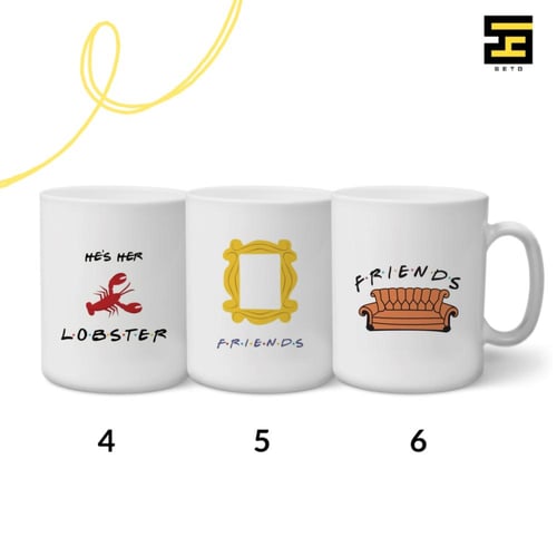 اكواب-مسلسل فريندز