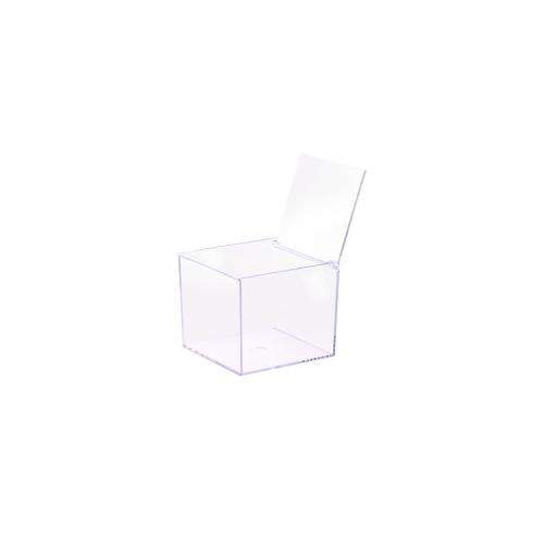 Large transparent square acrylic boxes
