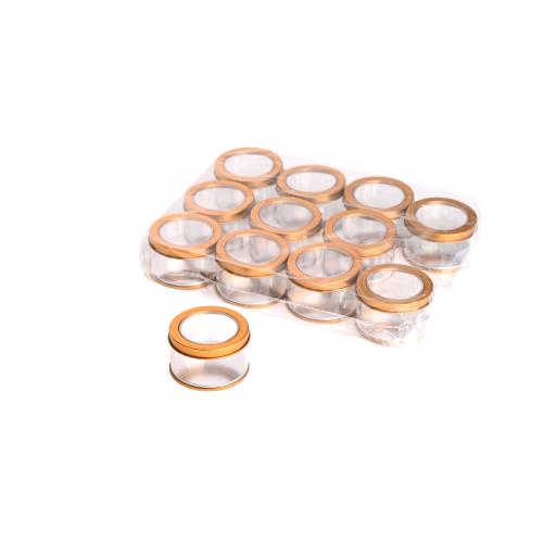 12 pieces of round transparent distribution boxes