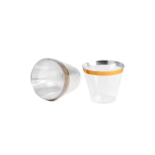 6 pieces of luxury transparent plastic cups