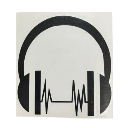 استيكر لاصق شعار سماعات