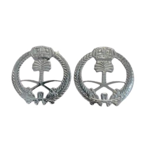 استيكر لاصق دائري - 5 قطع - فضي