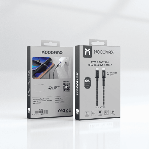 كيبل تايب سي من موج ماكس 1 متر 60W