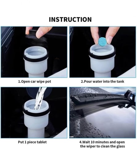 كبسولة ملمع زجاج السيارة - 5 حبات