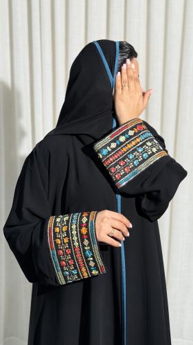 Ma100233 - عباية صيفية كتان ناعم – قصة نص كلوش عمل...