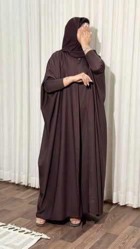 Mm100129 - عباية صيفية بنص بشت بخامة باردة وناعمة