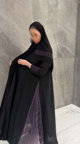 عباية منيرة عباية صيفية ناعم – قصة نص بشت عملية وأنيقة
