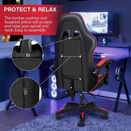 كرسي العاب اسود و احمر - GAMING CHAIR BLACK & RED