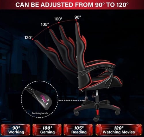 كرسي العاب اسود و احمر - GAMING CHAIR BLACK & RED