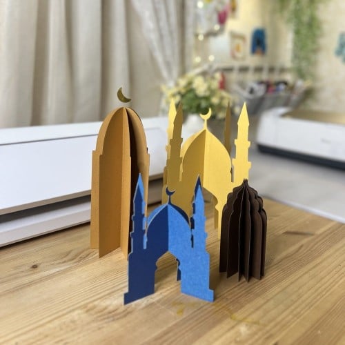 مشاريع رمضانية - زينة بشكل مسجد