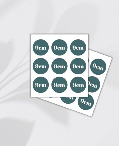 طباعة ستكر شيت ورقي مقاس 9سم
