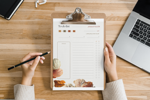 ملف pdf تصاميم قائمة مهام واهداف متنوعة
